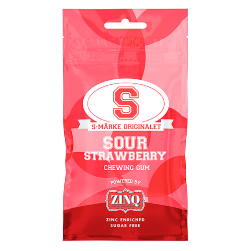 Zinq S-Märke sour Strawberry 31,5g 15st