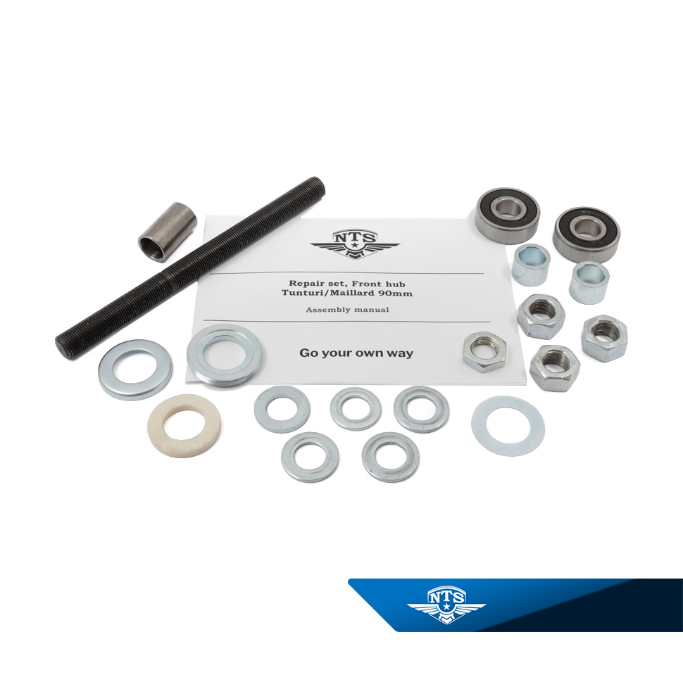 Reparatursatz, Vorderradnabe für Tunturi (Maillard 90mm)