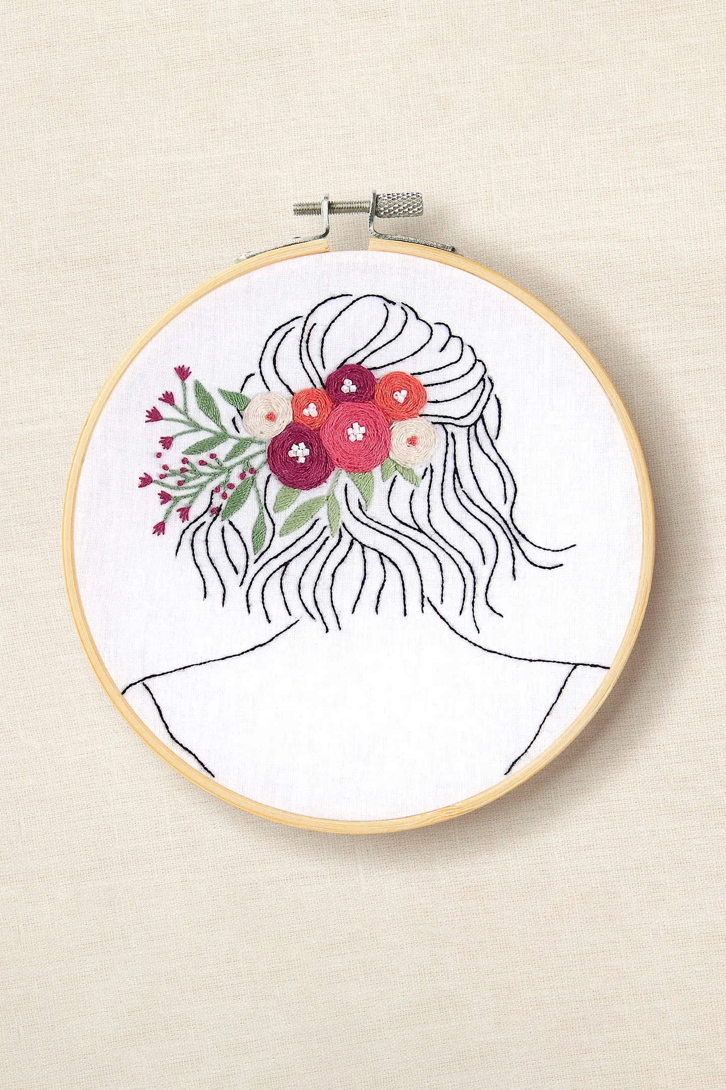 DMC Broderikit Petal and Pearls 12,3 x 12,6 cm