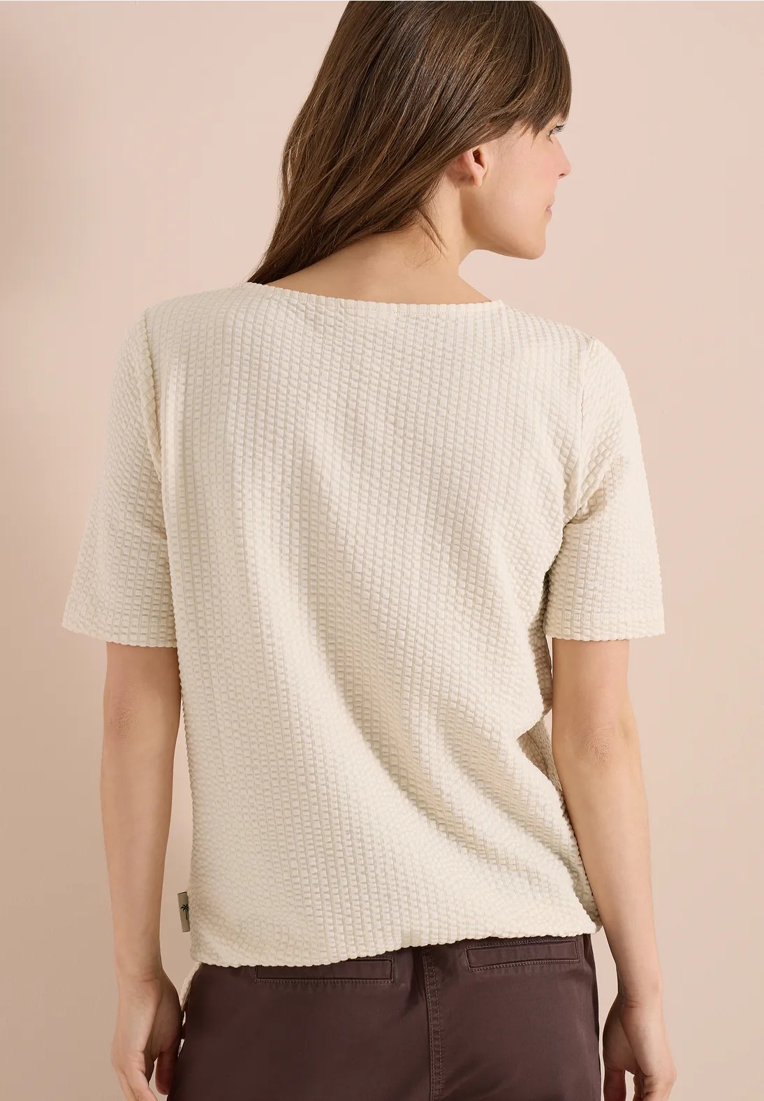 Big Seersucker Structure T-shirt - Cecil