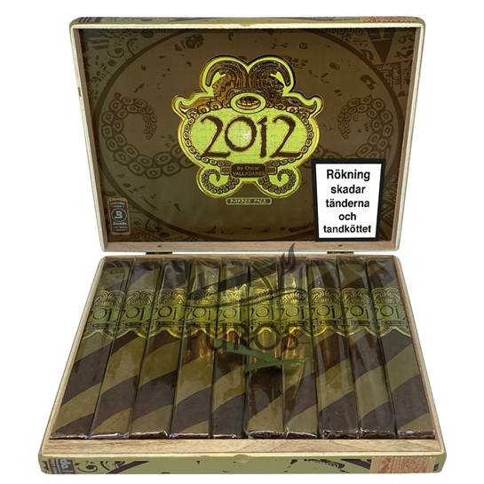 Oscar Valladares 2012 Barber Pole Toro Cigarrlåda 10-pack