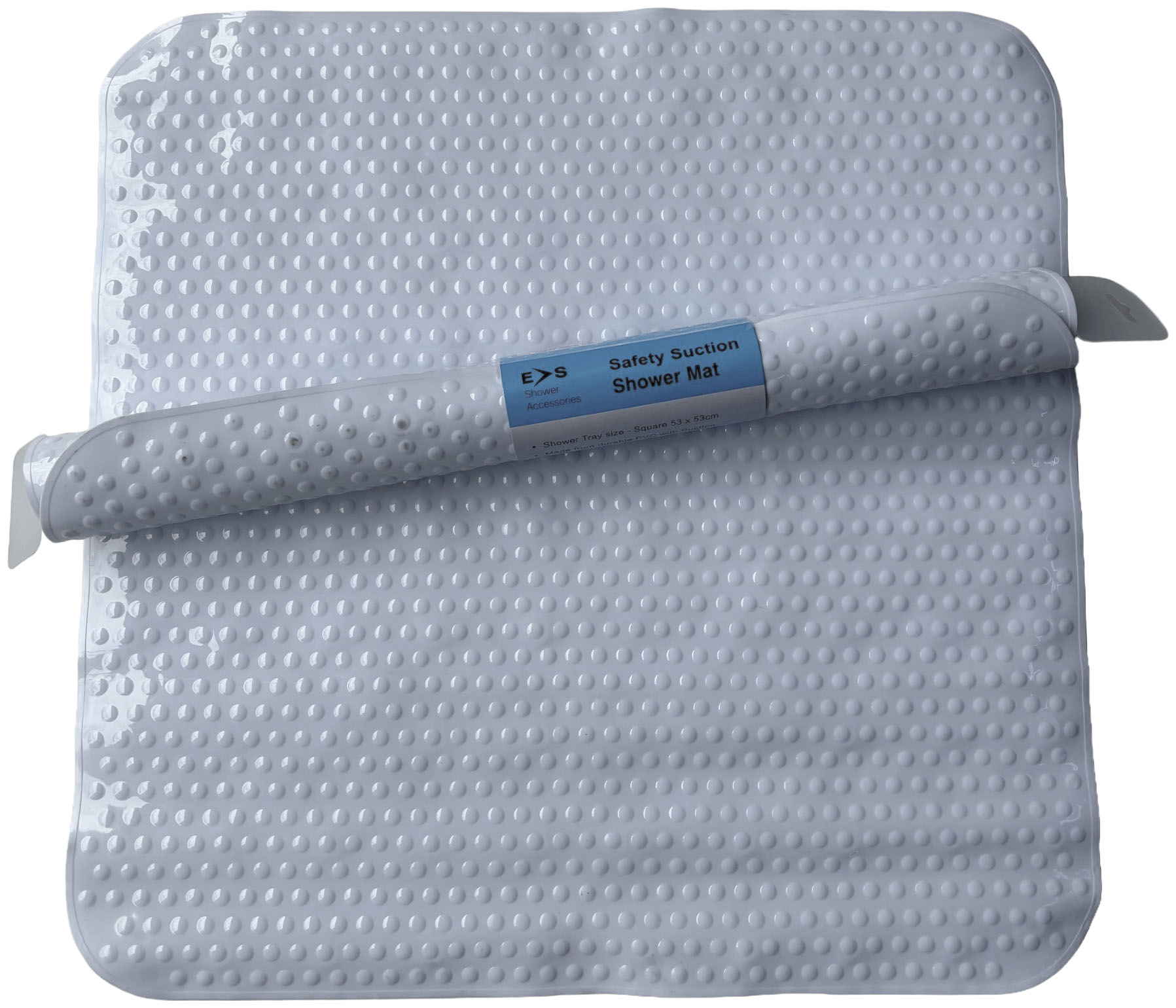 Safety Shower Mat - White - 53x53cm