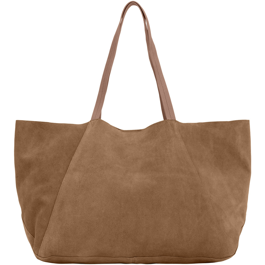 Mockaväska - SUEDE SHOPPER Nude