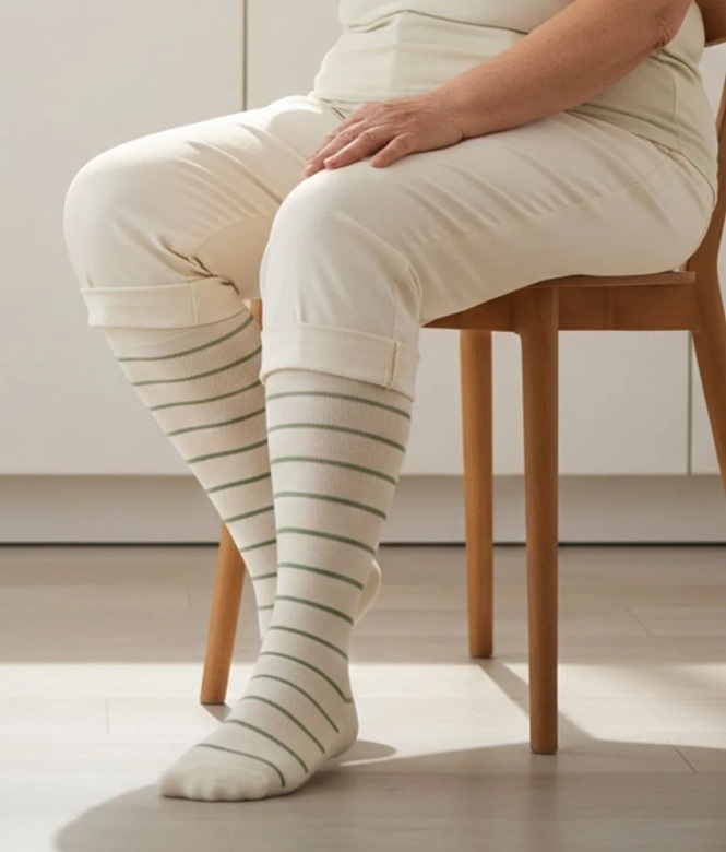 Supcare Stripe Stödstrumpor - 3