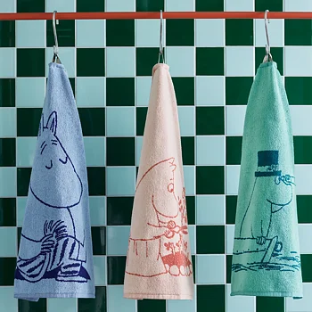 Mumin handduk 30x50 cm - Mumintrollet, marinblå