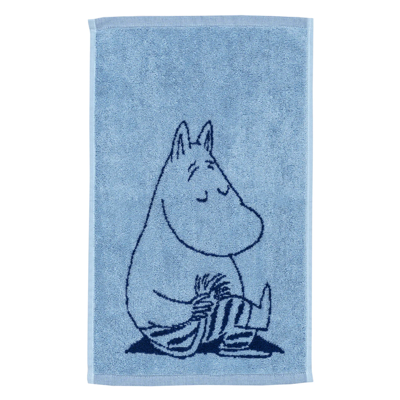 Mumin handduk 30x50 cm - Mumintrollet, marinblå