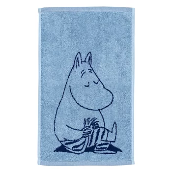 Mumin handduk 30x50 cm - Mumintrollet, marinblå