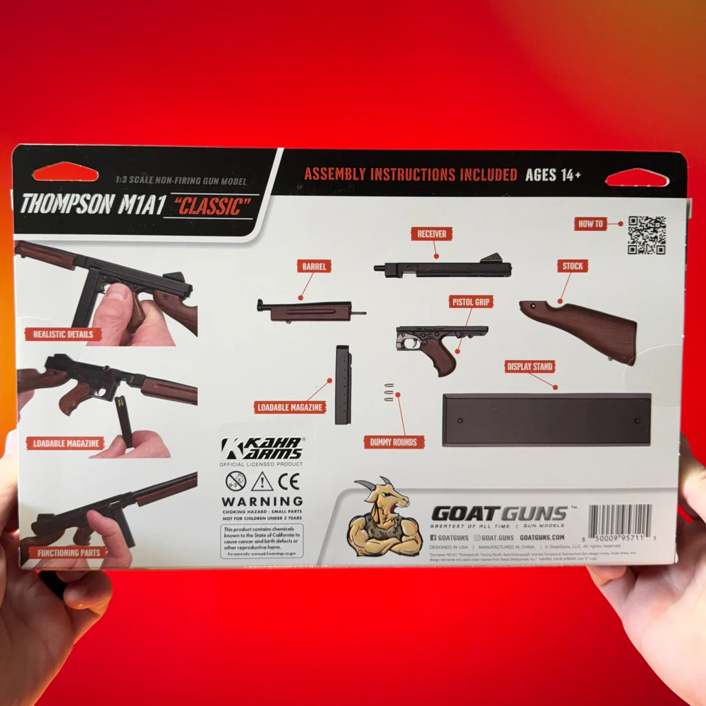 GoatGuns - Thompson Submachine Gun Miniature Model 4