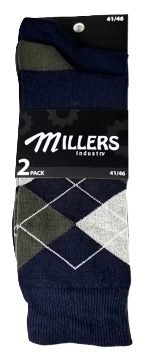2-Pack Millers Strumpor Classic - 2