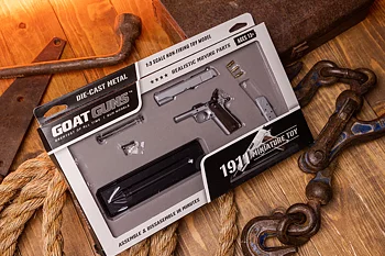GoatGuns -1911 Miniature Model - Silver 2