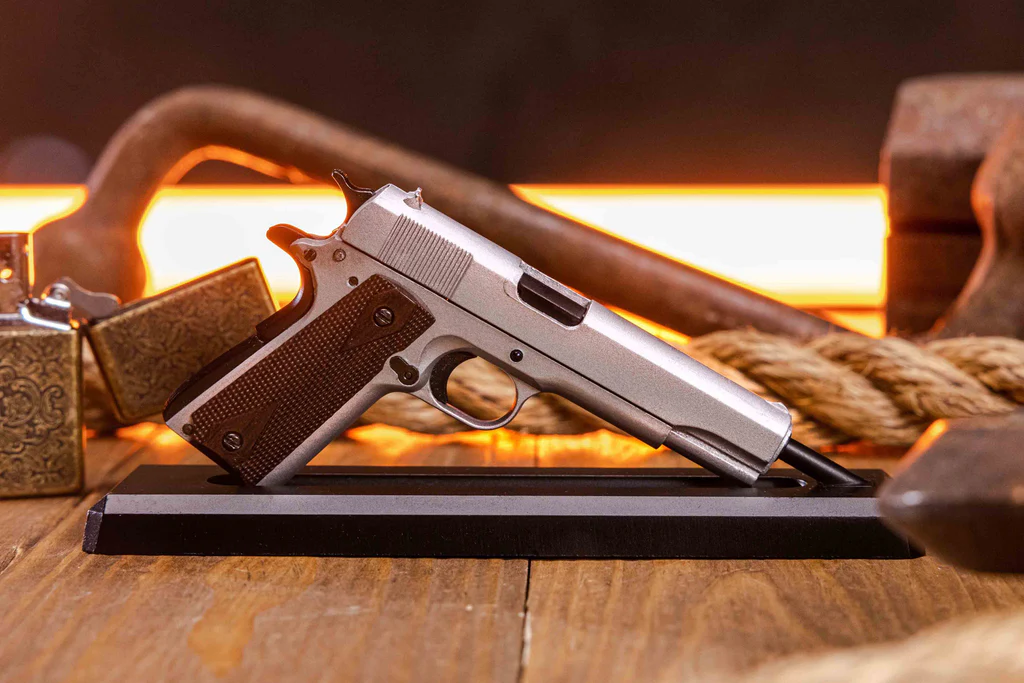GoatGuns -1911 Miniature Model - Silver 3