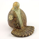 Josef Simon (1960s) Rounded Dove with Earthy Glaze 18/15 cm (2)