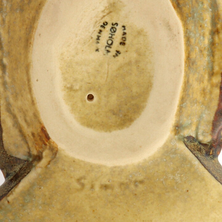 Josef Simon (1960s) Rounded Dove with Earthy Glaze 18/15 cm (2)