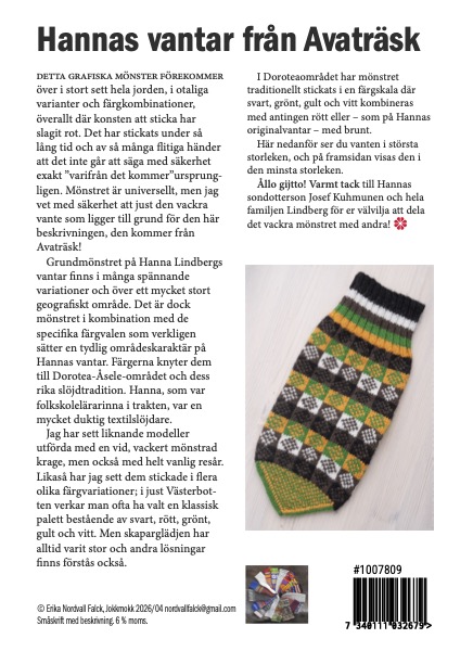 Strickanleitung Fausthandschuh Avaträsk - 2