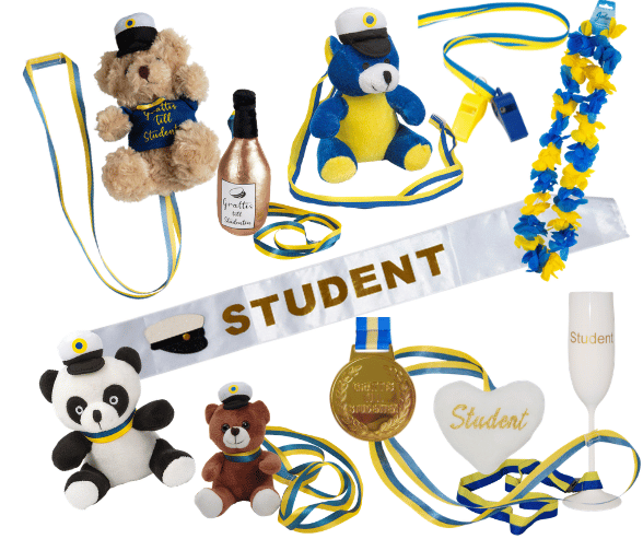 Studentutspring Kit Premium – Studentnallar & Studentdekorationer