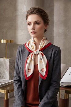 Scarf mini flowers 