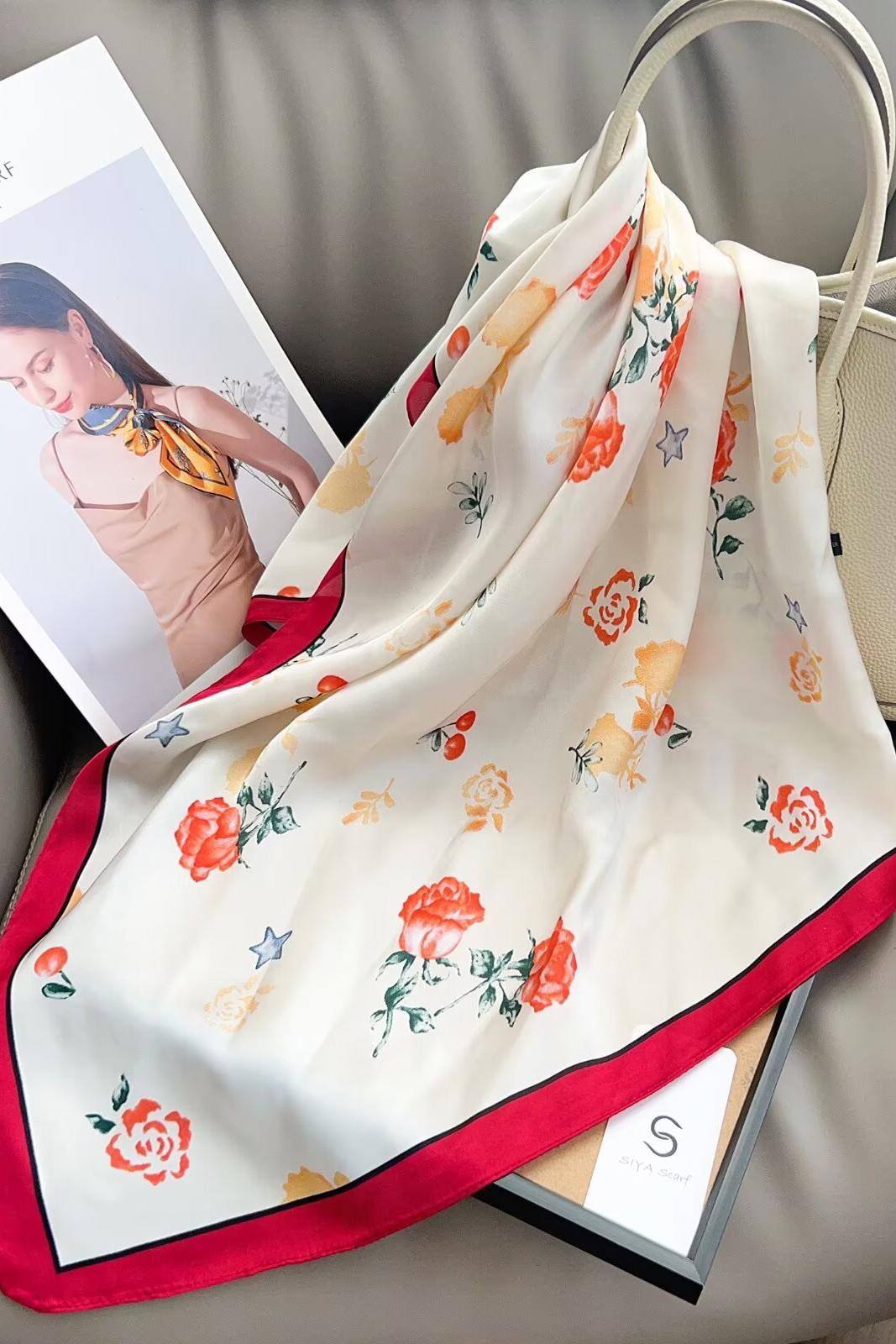 Scarf mini flowers  - 2