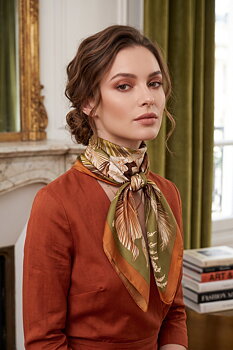 Scarf mini khaki