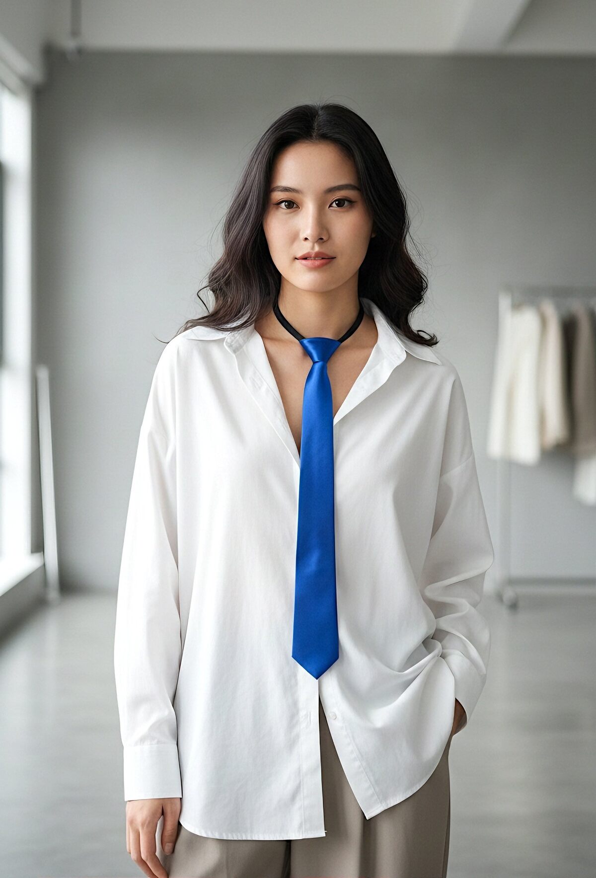 Tie blue