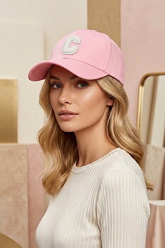 Cap C cotton pink