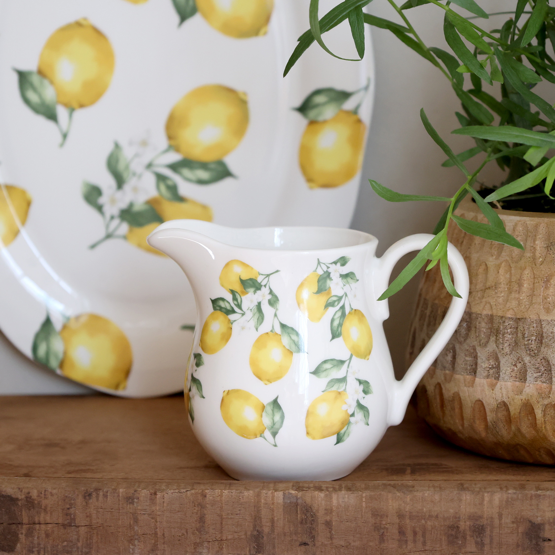 Porcelain Jug - Maison - Lemon - H10/Ø8 cm