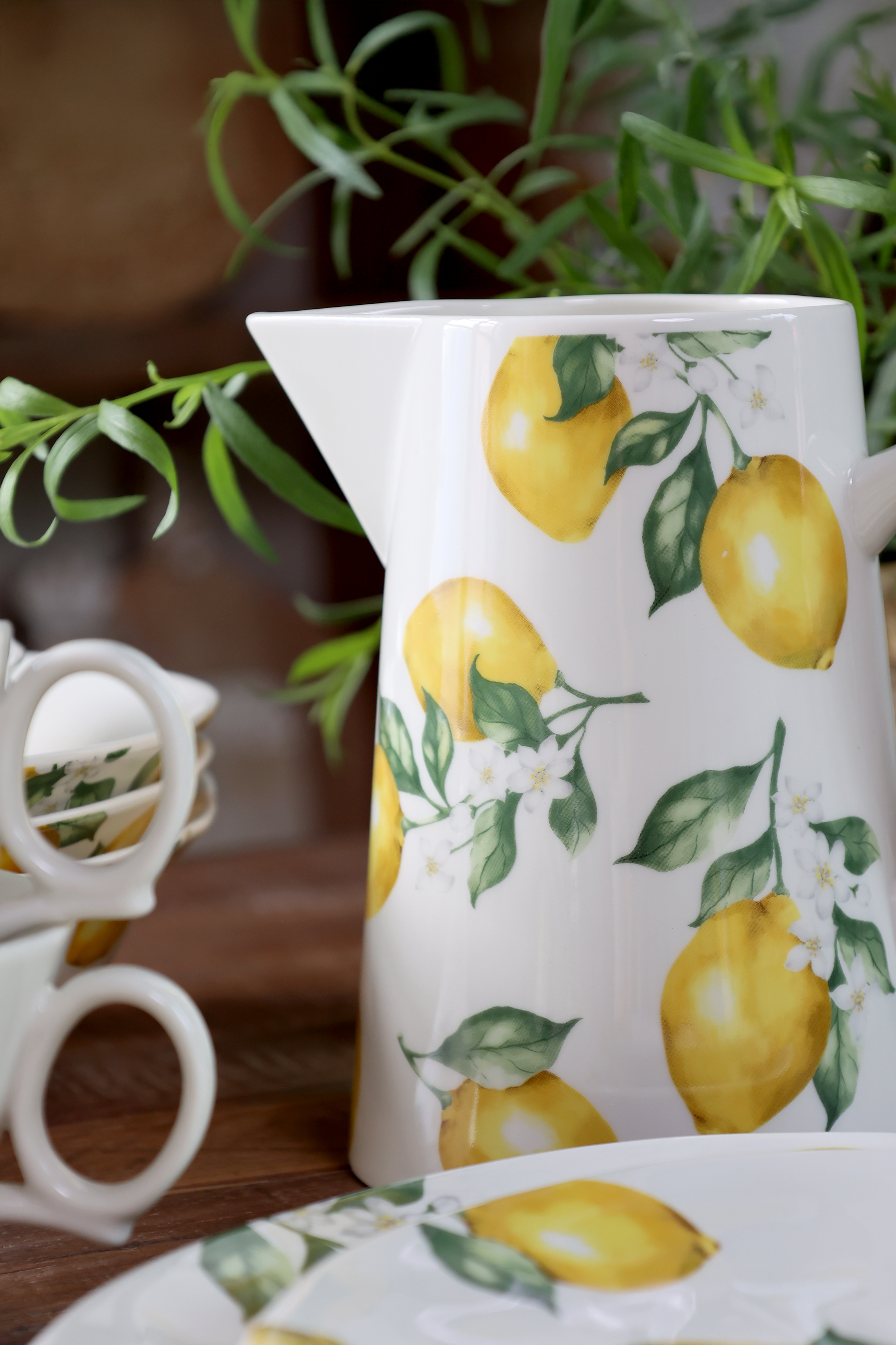 Porcelain Jug - Maison - Lemon - H17/Ø11 cm - 2
