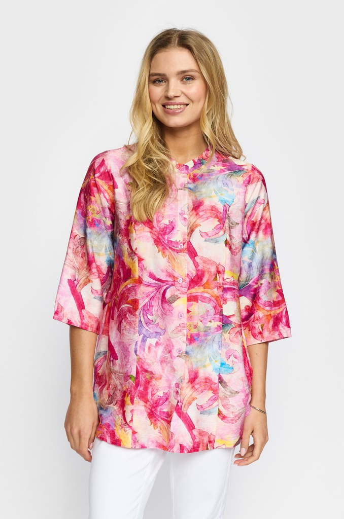 Ina Blouse - Pink Mix - 2-Biz