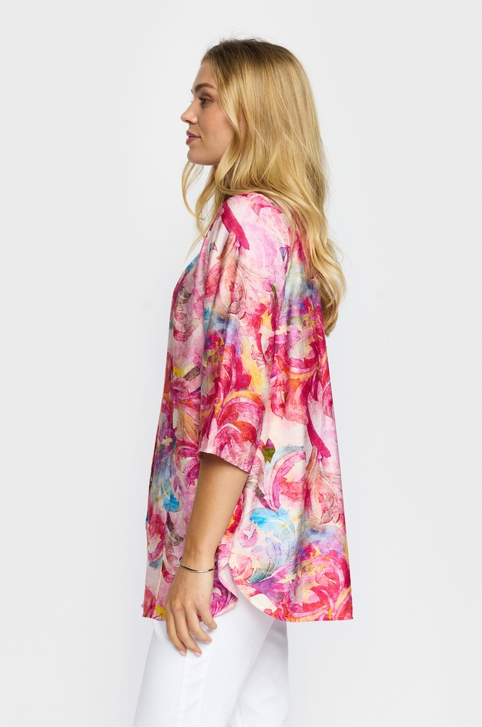 Ina Blouse - Pink Mix - 2-Biz