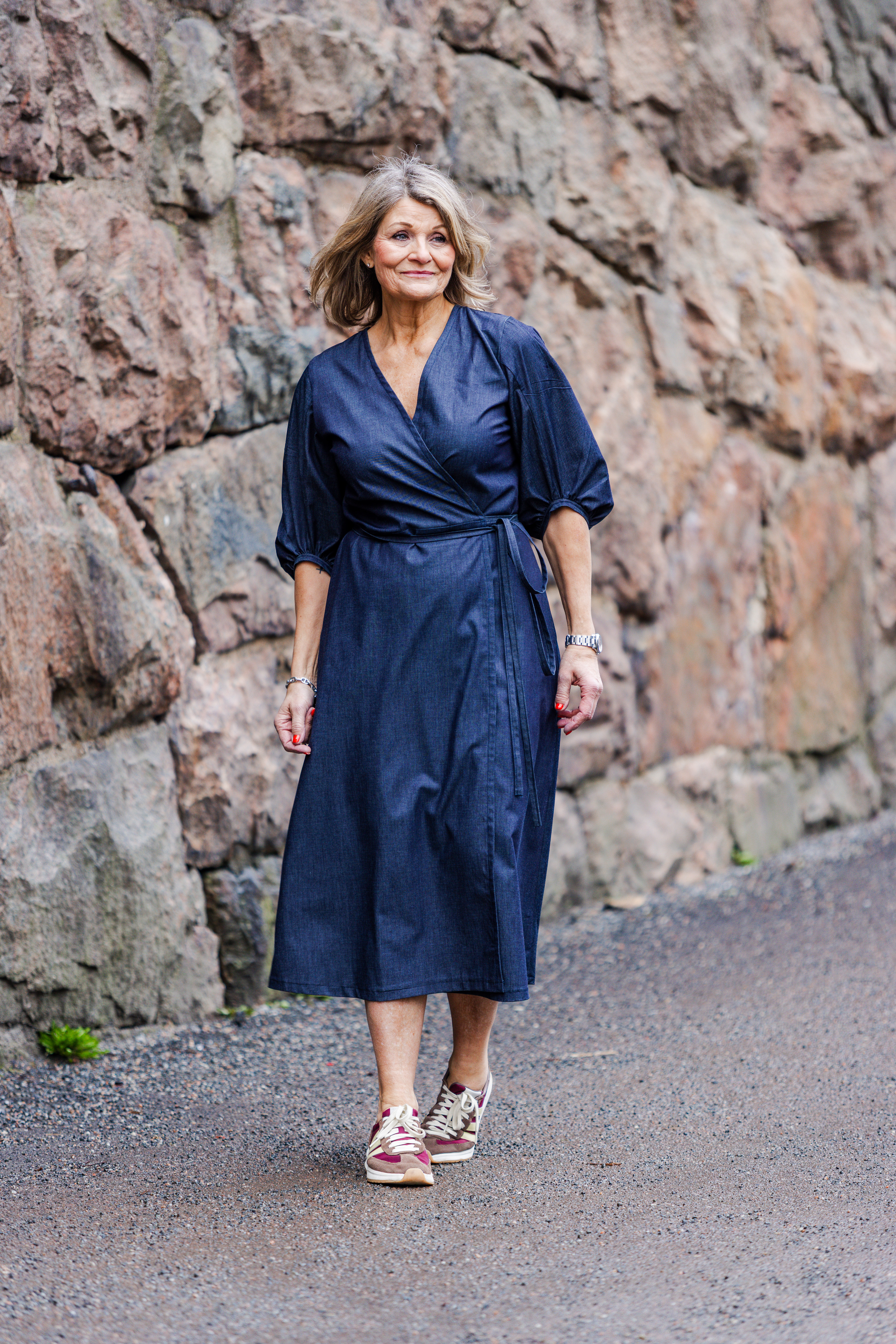 maja denim dress FOREVER NEW Maja Button-Through Denim Dress