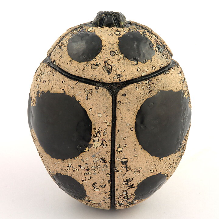 Kaarina Aho (1960s) Swelling Ladybug with Black Decor 9 cm