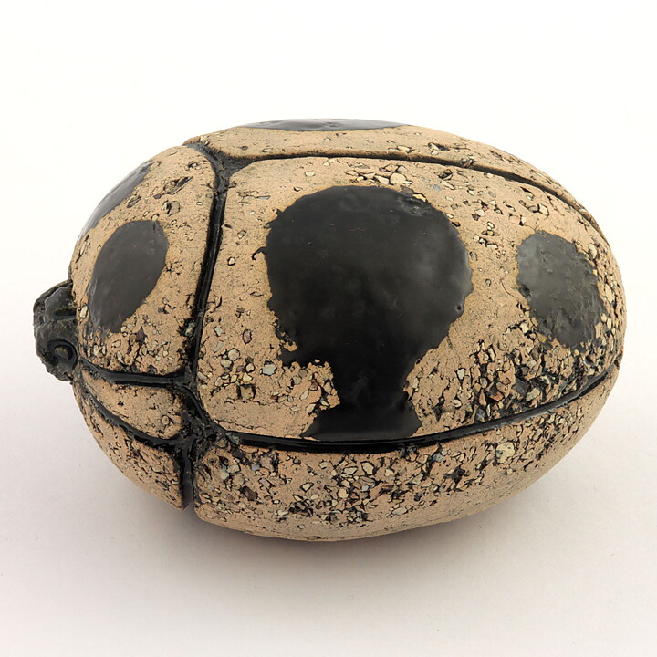 Kaarina Aho (1960s) Swelling Ladybug with Black Decor 9 cm