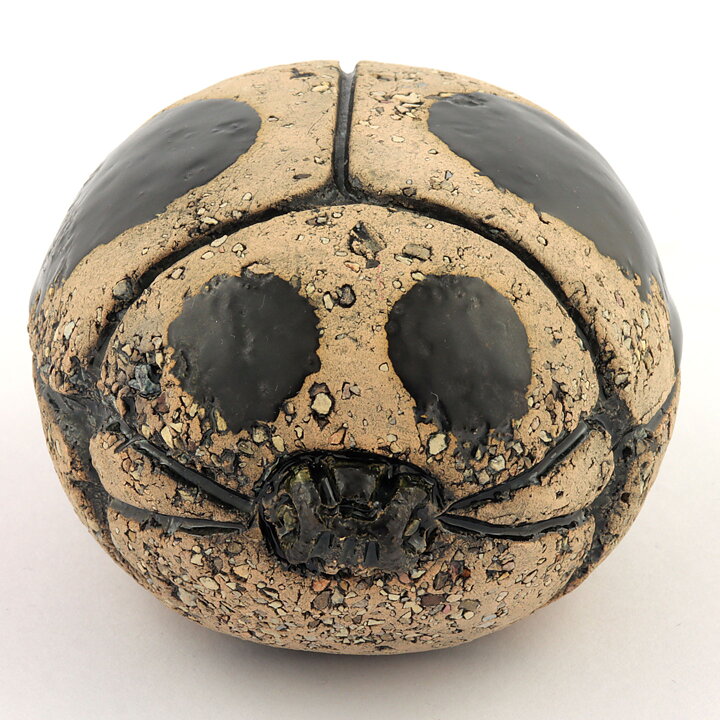Kaarina Aho (1960s) Swelling Ladybug with Black Decor 9 cm
