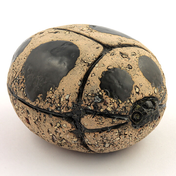 Kaarina Aho (1960s) Swelling Ladybug with Black Decor 9 cm