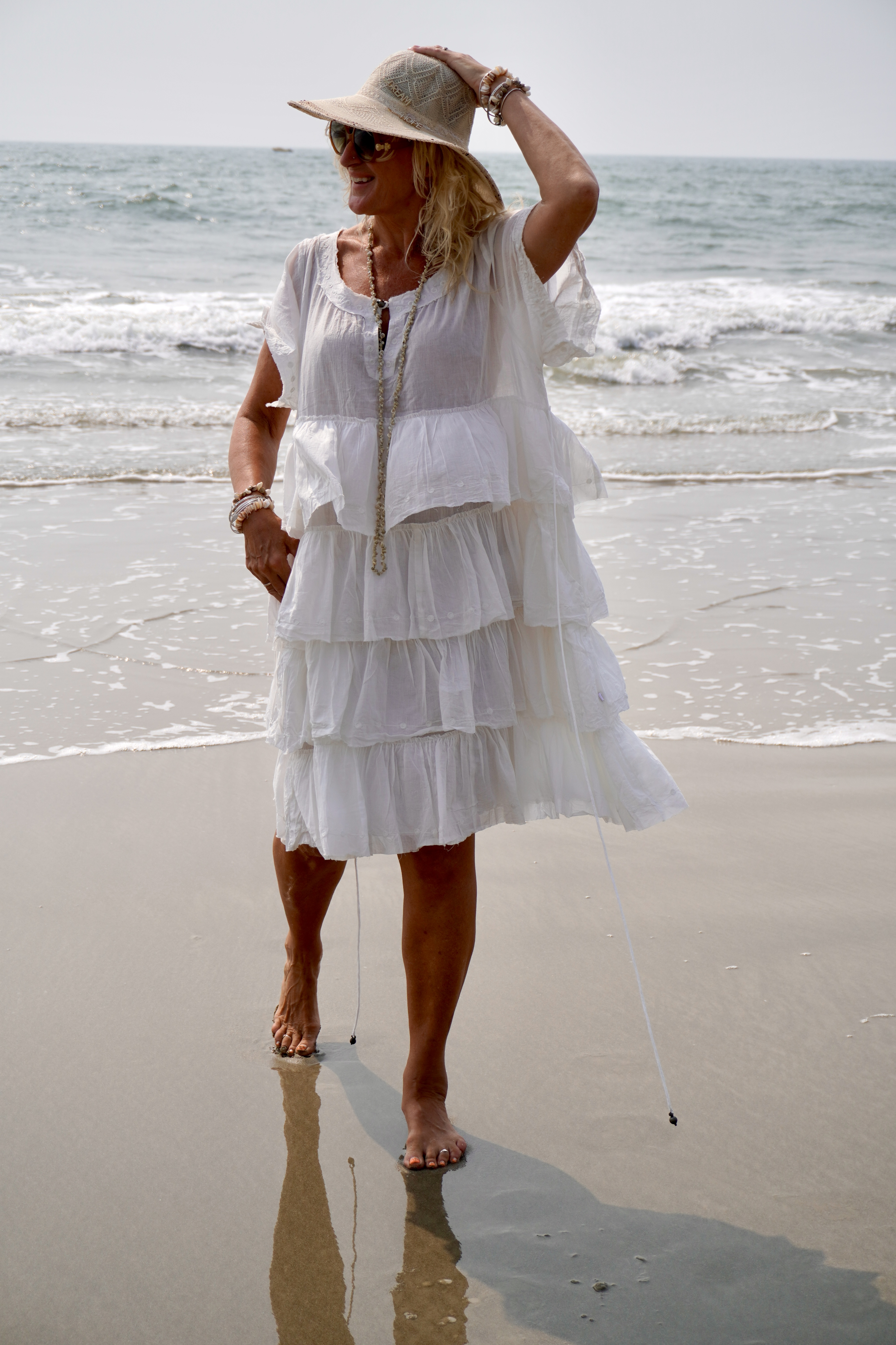 NOELLE COTTON DRESS SWEET WHITE 