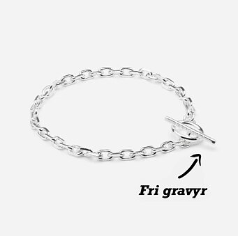 UNITÉ CHAIN ARMBAND SILVERPLÄTERAD THIN 