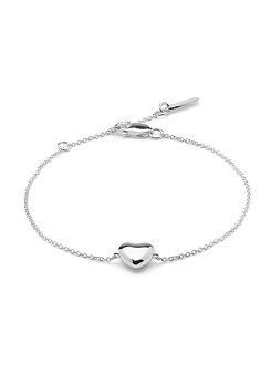 HEART ARMB. STERLING SILVER