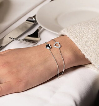HEART ARMBAND STERLING SILVER