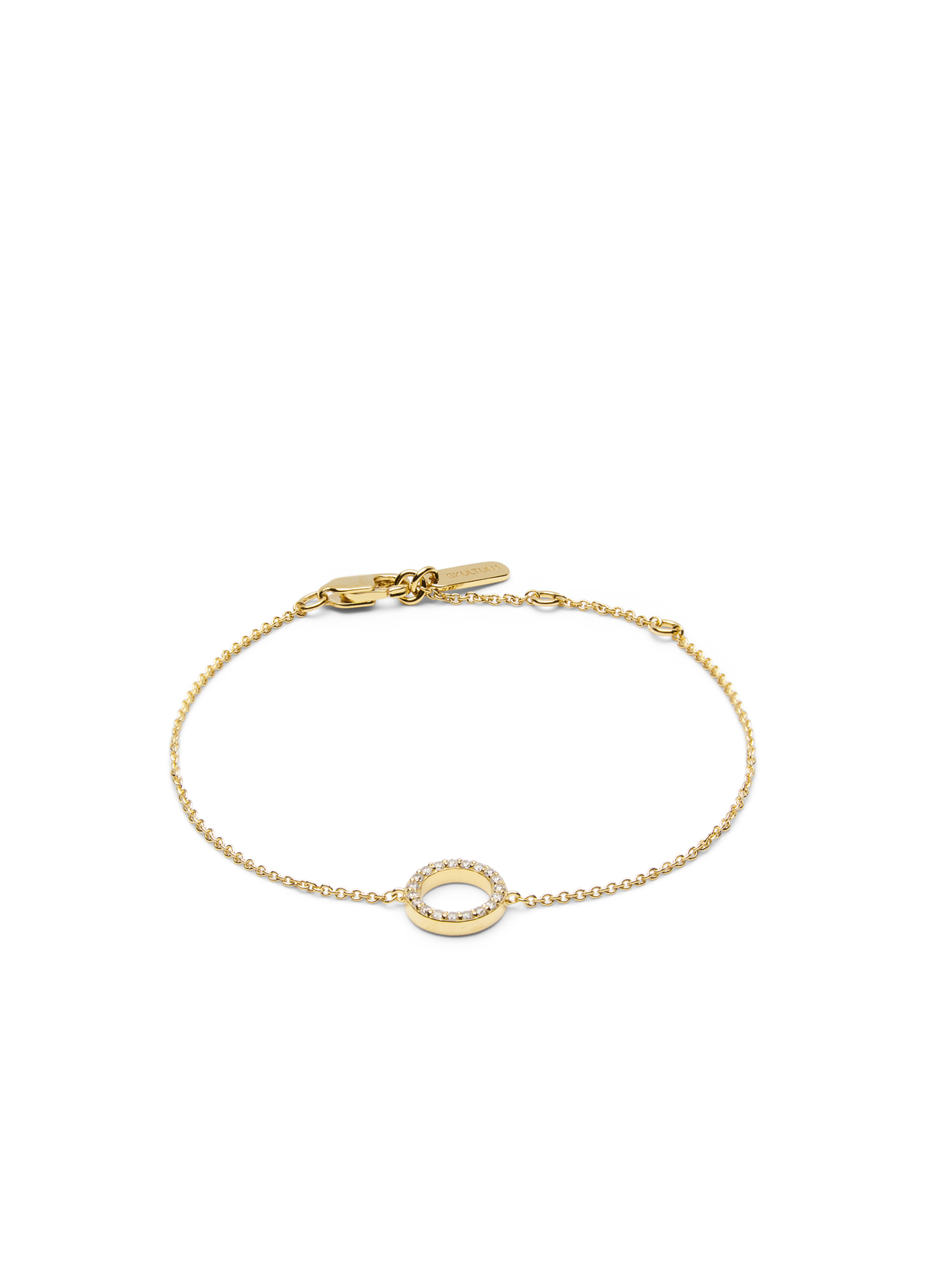 PAVÉ SERIES CIRCLE ARMBAND FÖRGYLLT SILVER - 4