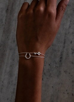 PAVÉ SERIES HORSESHOE ARMBAND STERLING SILVER