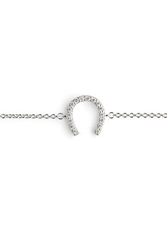 PAVÉ SERIES HORSESHOE ARMBAND STERLING SILVER