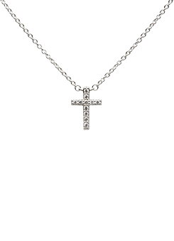 PAVÉ SERIE CROSS CLOVER HALSKÆDE STERLING SØLV