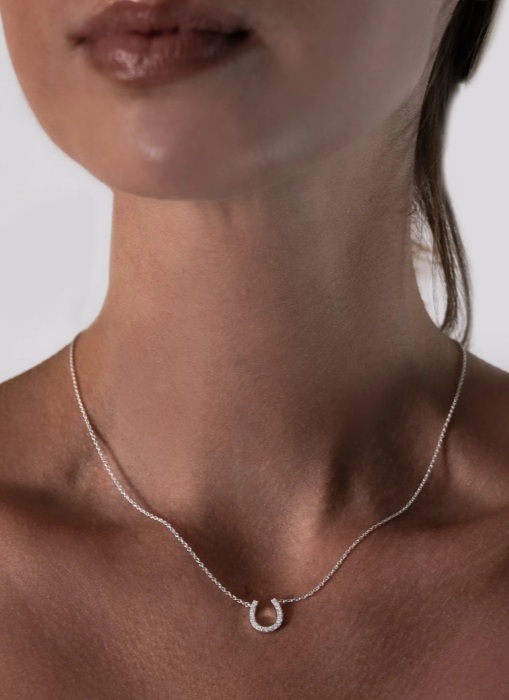 PAVÉ SERIE HUFEISEN KETTE STERLING SILBER - 2