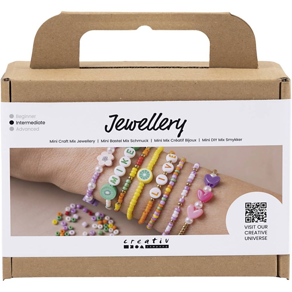 Mini DIY Mix Smycken, Färgstarka armband