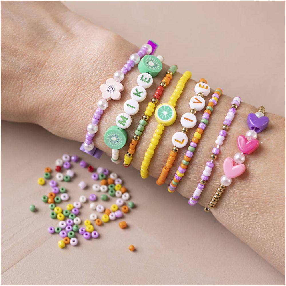 Mini DIY Mix Smycken, Färgstarka armband - 4