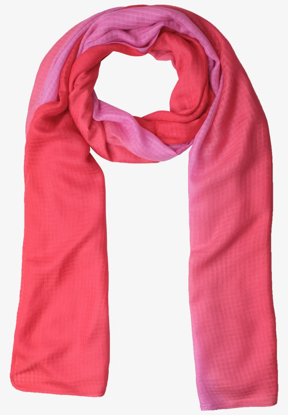 Transparent Grid Longscarf - Salsa Red - Street One - 4