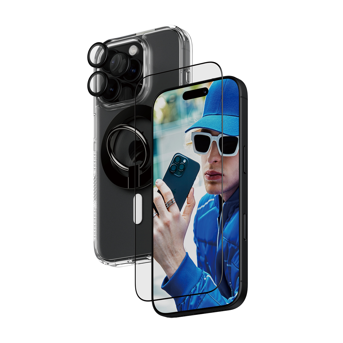PanzerGlass 4-in-1 Protection Bundle iPhone 16 Pro Skärmskydd