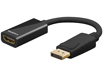 Goobay DisplayPort til HDMI adapter 4K60Hz Sort