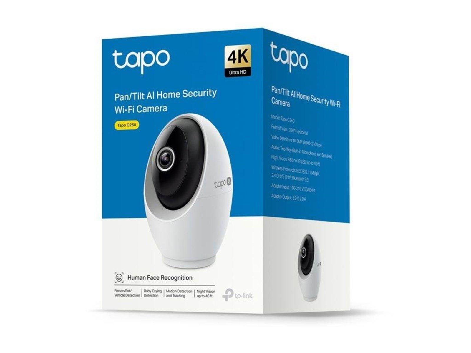Tapo C260 Nätverksövervakningskamera för inomhusbruk 3840 x 2160 - 2