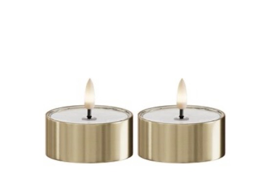 2-pack Ledljus / Guld 