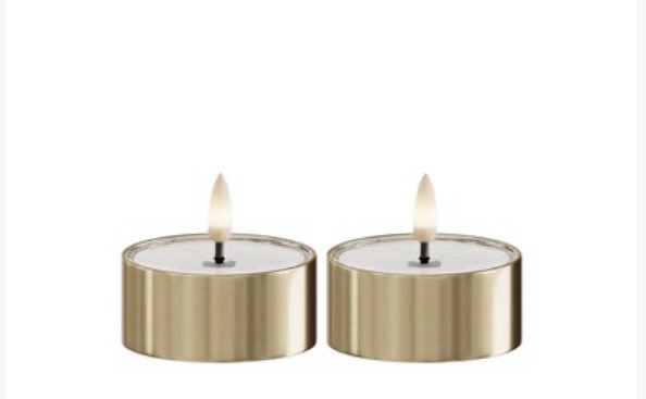 2-pack Ledljus / Guld 